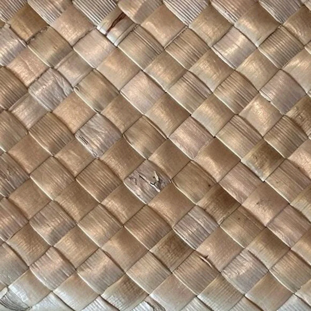 Honu Lauhala Clutch Makeup bag: Pūhala Woven Hawaiian Sea Turtle